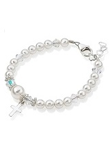 extraordinary minuscule silver baby christening bracelets
